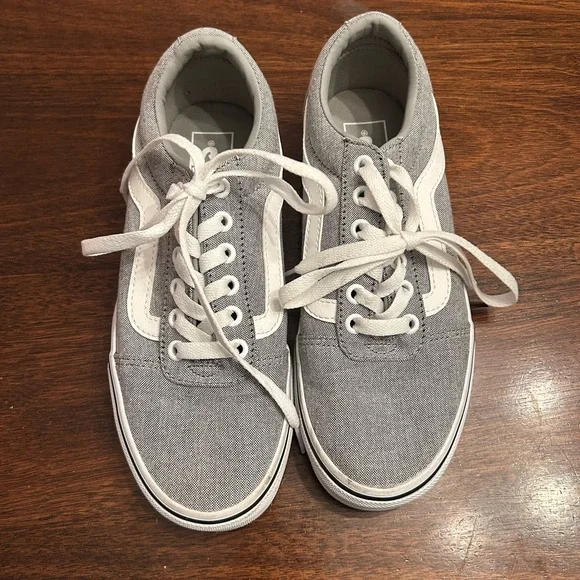 Vans Gray Canvas Women's Sneakers - Picture 1 of 4